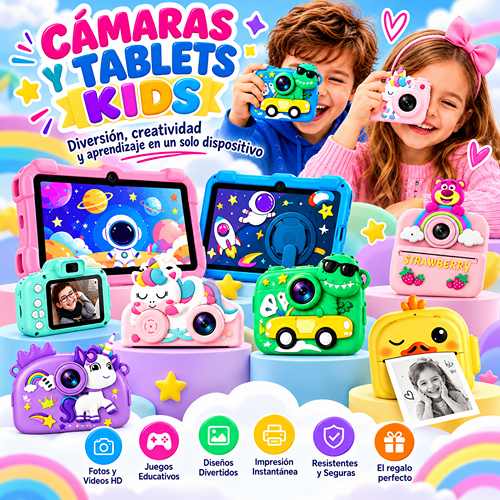 Cámaras y tablets para niños