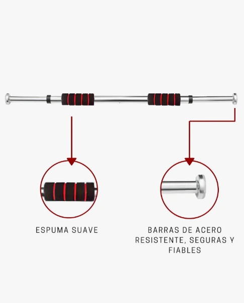 Barra De Dominadas Pull Up Ejercicio En Casa Plegable Color Rojo DG-1 - imagen 4