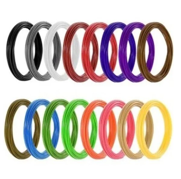 Kit Filamentos Pla De 1,75mm Para Lapicera 3d X 20 Unidades Color Multicolores 5M*20 - imagen 2