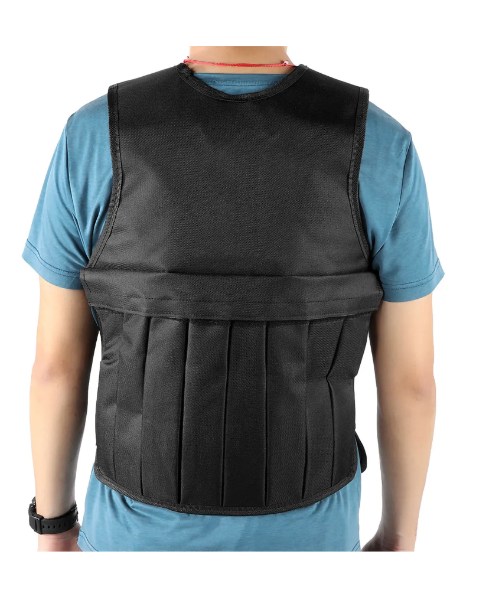 Chaleco Lastrado Ajustable 20kg Carga Negro 50LBS - imagen 4