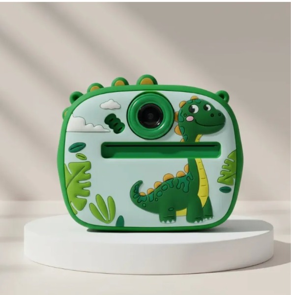 Camara de impresión instantánea para niños con cubierta de silicona de 2.4 pulgadas doble lente AM-300v  verde  - imagen 2