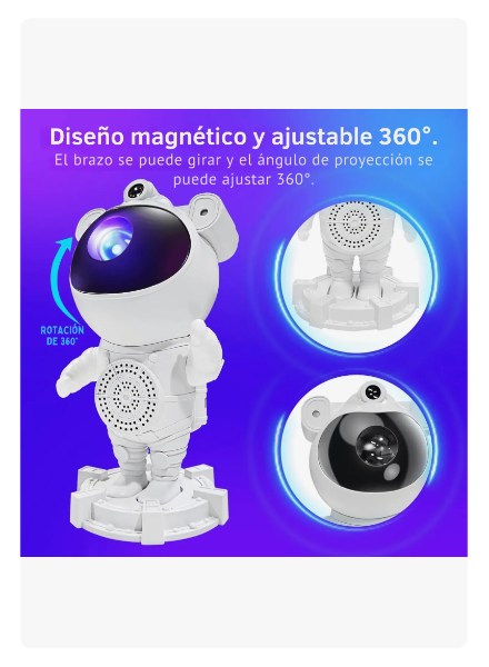 Proyector Galaxia Aurora Nebulosa Universo Estrellas Luz Led ASL-74 - imagen 5