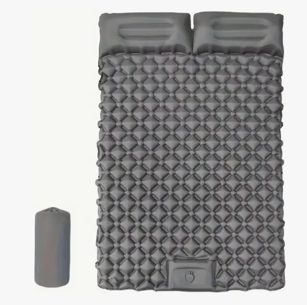 Colchón Inflable Doble Para Acampar, Colchoneta Autoinflable C-0001