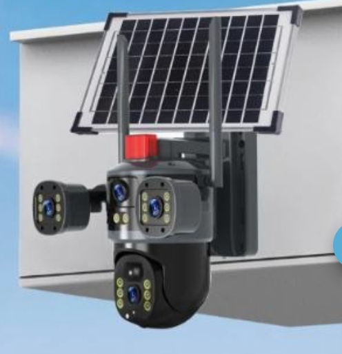 Cámara Solar 360° Wifi Visión Nocturna Color Audio 2 Vías T35-4G - imagen 3