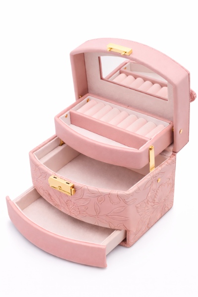 joyero Alhajero Organizador Con Cajones Espejo Joyas Anillos Caravanas SSH-1002 - imagen 3