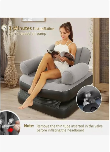 Sofá Inflable, Silla De Doble Uso, Cama Plegable Multifunció ISA-2 - imagen 5