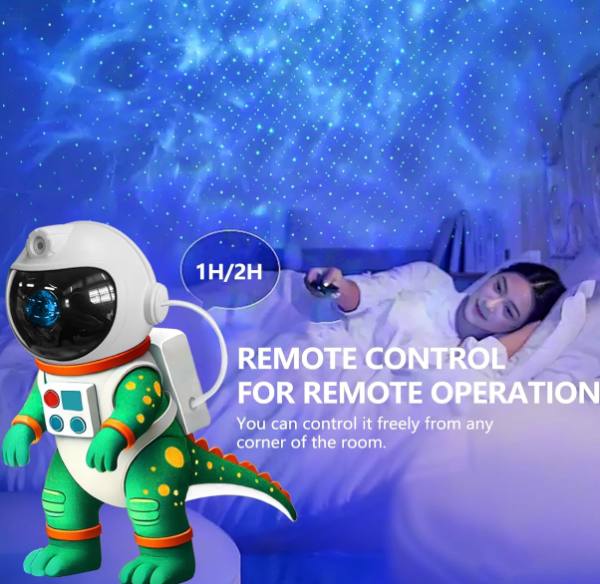 Proyector Galaxy con dinosaurio astronauta, 8 modos de luz, temporizador QS-01 - imagen 5