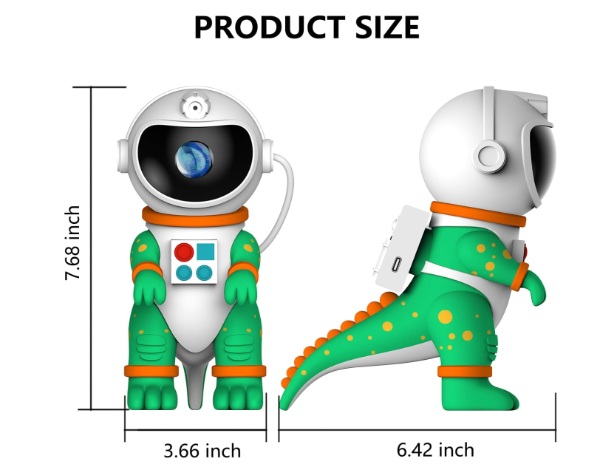 Proyector Galaxy con dinosaurio astronauta, 8 modos de luz, temporizador QS-01 - imagen 6