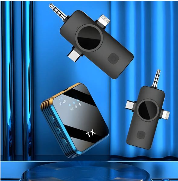 Micrófono De Solapa Inalámbrico Para Iphone Y Android F11-2 - imagen 3