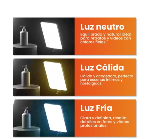 Panel de Luz LED Pro RL19 Profesional 1100W Trípode Control Remoto RL-19 - imagen 2
