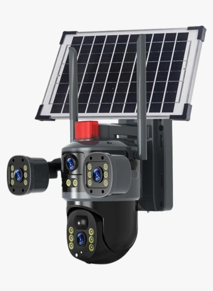 Cámara Solar 360° Wifi Visión Nocturna Color Audio 2 Vías T35-WIFI