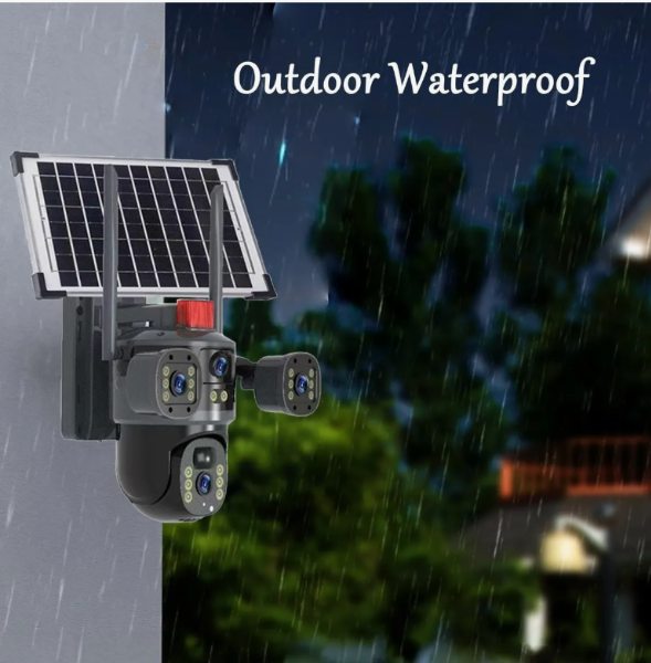 Cámara Solar 360° Wifi Visión Nocturna Color Audio 2 Vías T35-WIFI - imagen 4