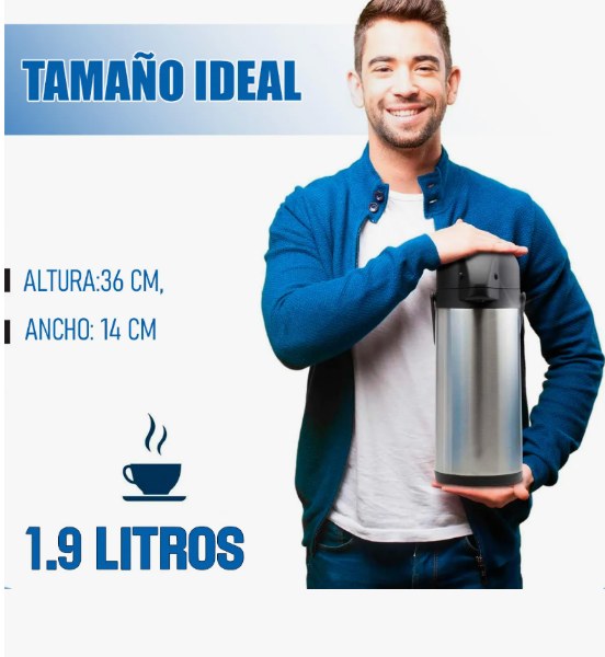 Termo Sifon Termo 1.9 L Termo Para Cafe Termo Agua Caliente. 8563 - imagen 2