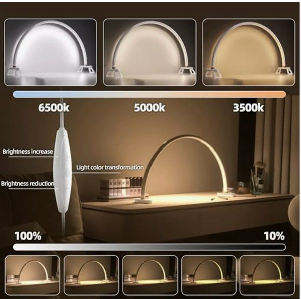 Luz Media Luna 73 CM Para Manicura Y Extensiones De Pestañas LY-803 - imagen 3