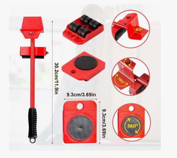 Patines Conjunto De Herramientas Para Mover Muebles Elevador LEVANTA MUEBLES  KBN-15 - imagen 5
