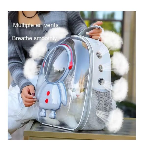 Morral Para Mascotas Astronauta Perros Gatos HTKR-TM - imagen 2