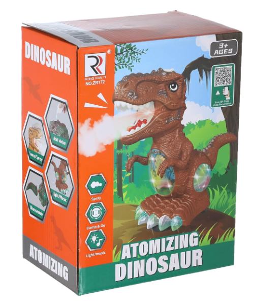 dinosaurio juguetes para niños con luz, sonido y humo ZR172 - imagen 2
