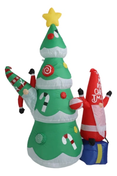 Adorno Navideño Inflable Santa Claus con luz led LYC-045