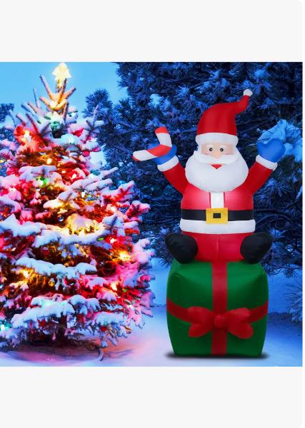 Adorno Navideño Inflable Santa Claus con luz led LYC-012 - imagen 5