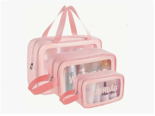 Cosmetiquera Lavable Organizador Maquillaje Viaje Set X3 YH-018 - imagen 2