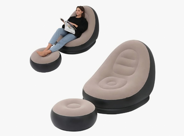 Silla De Descanso Inflable, Sofa Con Descansa Pies CF-1
