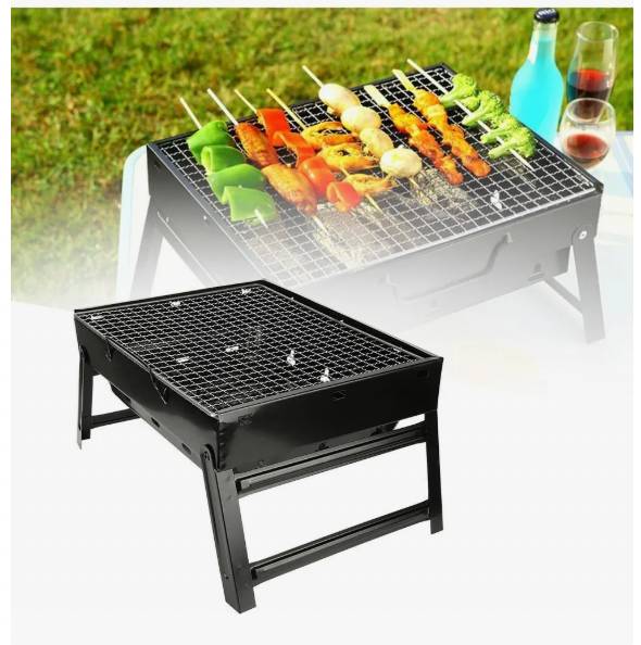 KP-1 Parrilla Asador De Carbón Plegable Mini Portátil Aire Libre 36*29