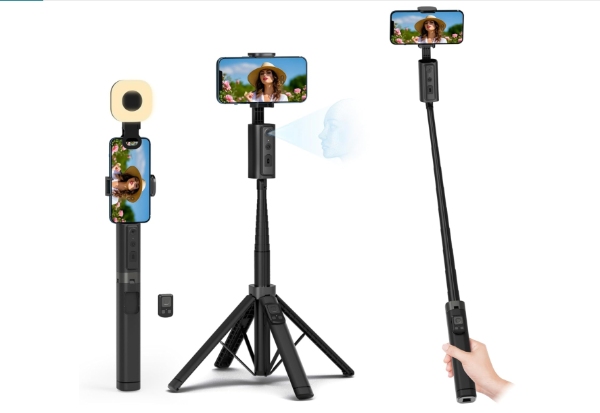 Tripode de seguimiento facial automático con rotación 360 y  con control remoto CL18