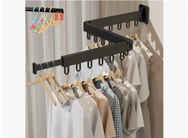 Tendedero De Ropa Brazo Plegable De Pared 7104 - imagen 4