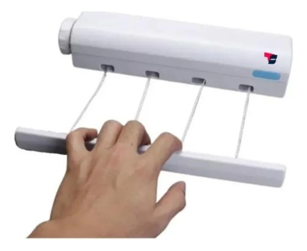 Tendedero Extensible Retráctil Para Ropa 4 Cuerdas De Pared-KAQQ-5860 - imagen 2