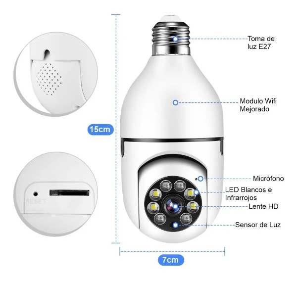 camara bombillo Q16-v380 - imagen 2