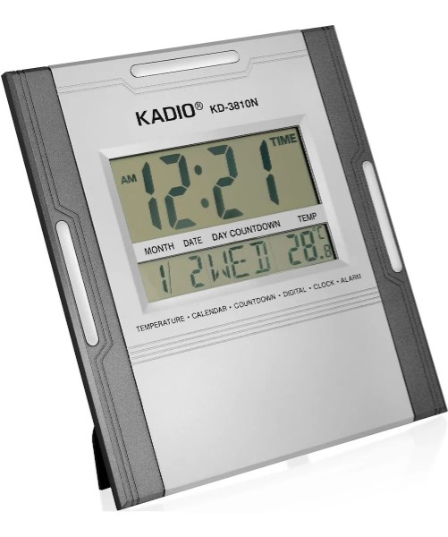 Reloj Digital Temperatura Pared Kadio Kd-3810N