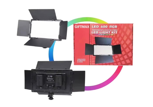 Panel de luz LED profesional recargable 600RGB - imagen 5