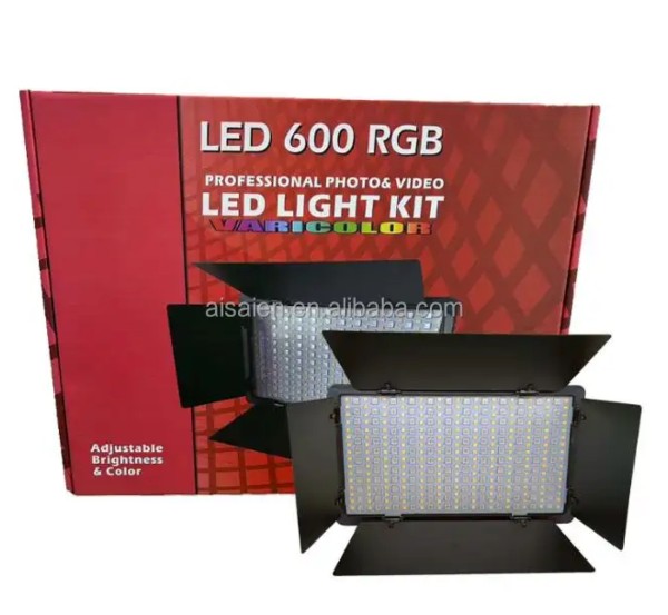 Panel de luz LED profesional recargable 600RGB - imagen 6