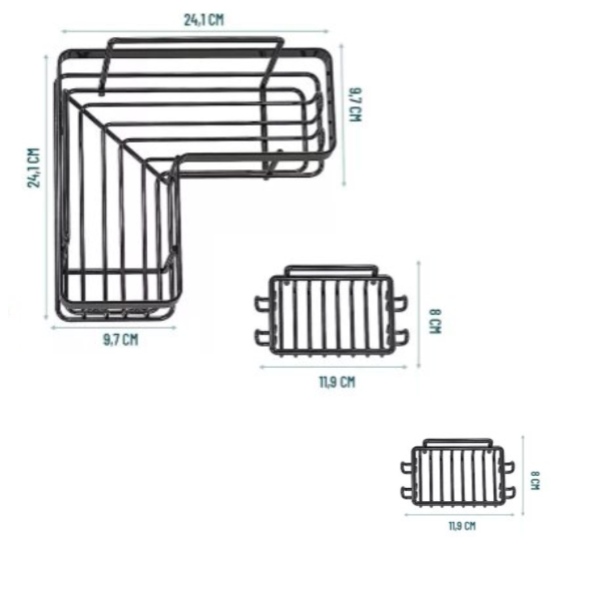 Organizador de baño x 3 BA-3PCS - imagen 2