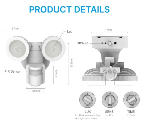 Luz led solar RL-SL02C - imagen 2