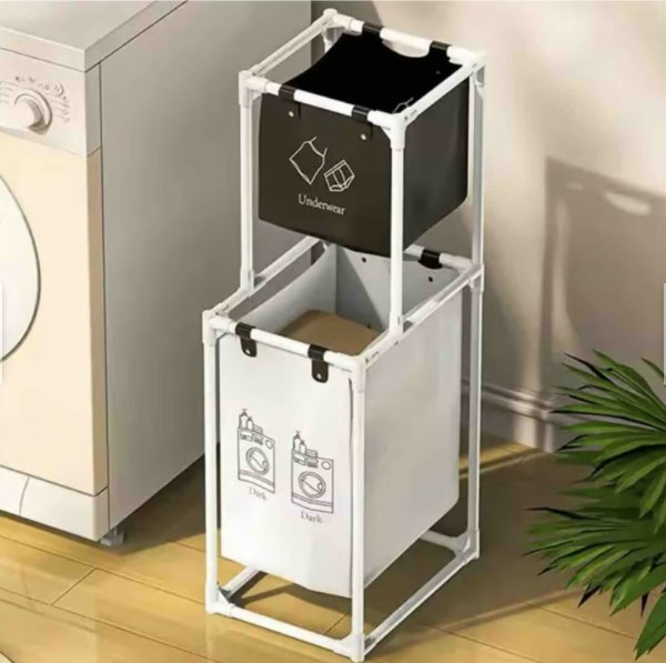CESTA ORGANIZADORA DE ROPA X2 YH6901-2 - imagen 2