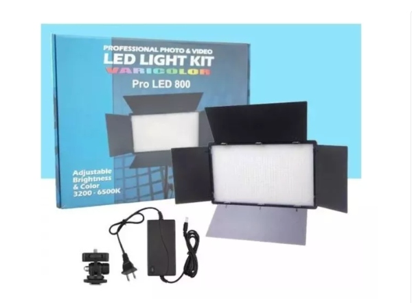 Panel Luz Led Fotografia B800 Led Lampara+ TriPode 2 baterias - imagen 2