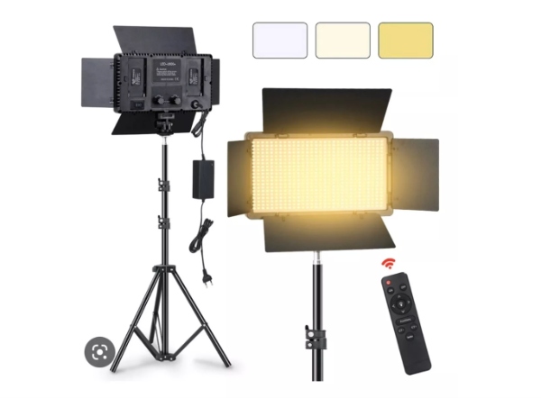 Panel Luz Led Fotografía B600 Led Lámpara +triPode 2 baterias - imagen 5