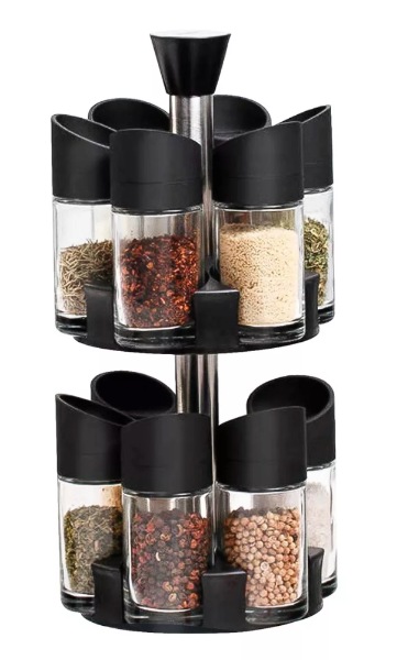 Especiero Condimenteros 2 Niveles Set 12 Envases Giratorio OT-025S - imagen 5