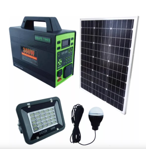 SISTEMA SOLAR PANEL, LAMPARA, BOMBILLO 350W GD-350M - imagen 2