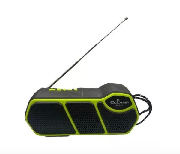 Parlante Solar Recargable Bluetooth Fm Radio + Linterna Usb cl-823 - imagen 4