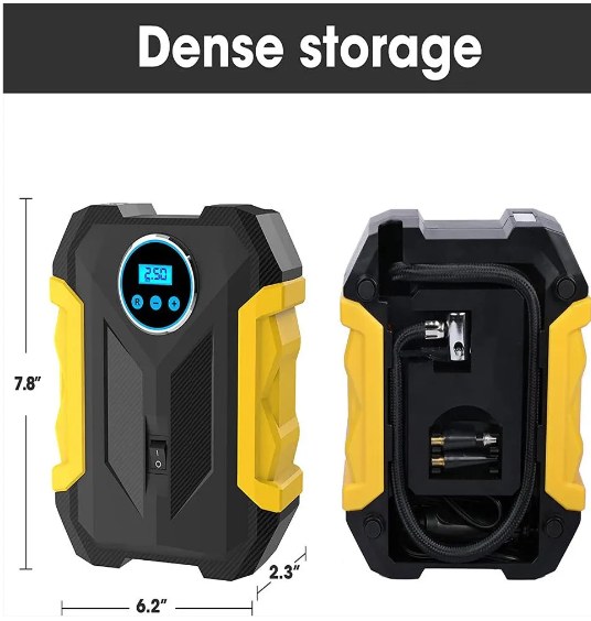 Compresor De Aire Digital Para Carro Automóvil, Bomba Infladora Portátil C1399-1 - imagen 2