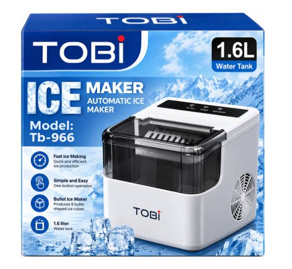 máquina de hacer hielo portátil y automática de sobremesa Tb-966