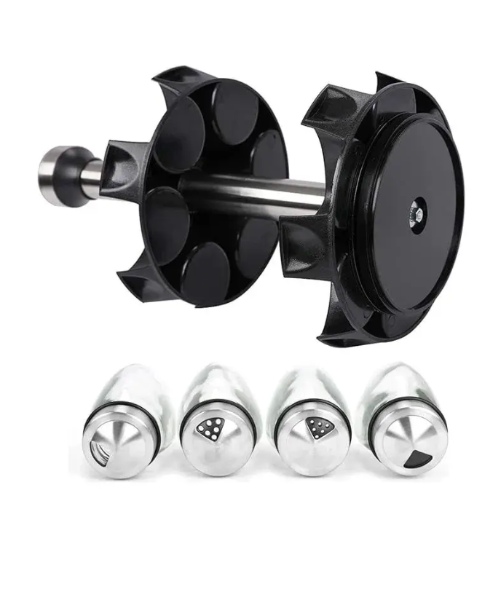 Set Especiero Condimentero En Vidrio X12 Frascos Giratorio OT-107S - imagen 5