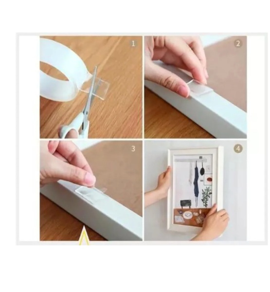 Cinta Doble Faz Adhesiva Silicona Multiusos Reutilizable CTP-5M - imagen 5