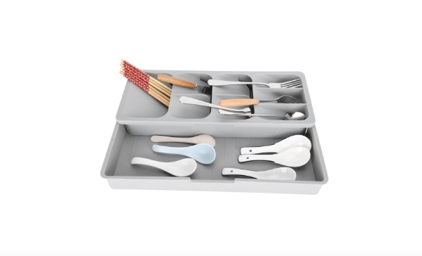 organizador de cubiertos de cuchillos y tenedores, bandeja de almacenamiento Expandible CT-20  - imagen 5