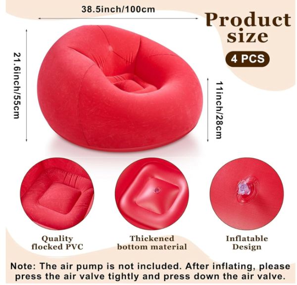  SILLON INFLABLE  JBC01 - Imagen 2