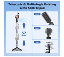 Tripode de seguimiento facial automático con rotación 360 y  con control remoto CL18 - Imagen 6