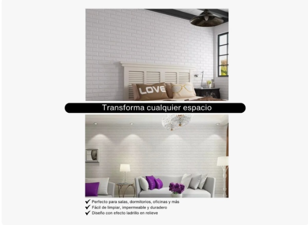 Panel Adhesivo Decorativo Vinilo Adhesivo Pared Set x170*70CM-P - Imagen 4