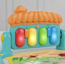Gimnasio Piano Dinosaurio Didáctico Luces Sonido Para Bebes  HE-0639  - Imagen 2